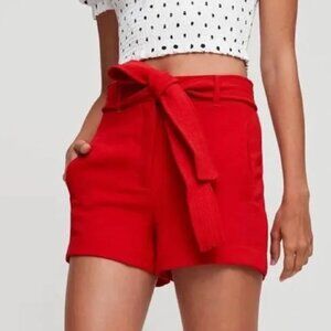 Red Aritzia Wilfred Tie Front Shorts Size 4